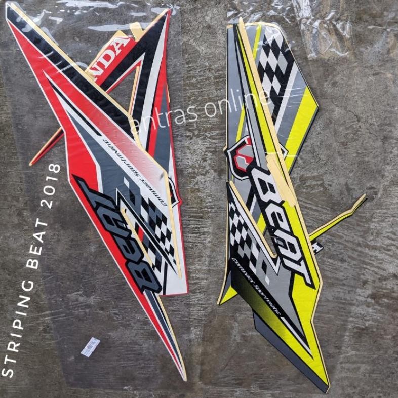 BEST SELLER Striping Beat FI ESP 2018 - Stiker Lis Motor Standar