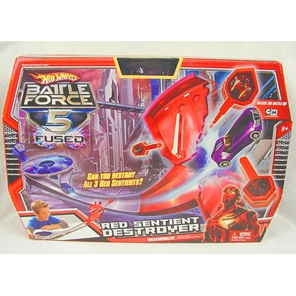 HOT WHEELS BATTLE FORCE 5 FUSED : RED SENTIENT TRACK SET REVERB