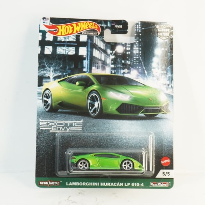 HOTWHEELS SKALA 1:64 EXCOTIC ENVY LAMBORGHINI HURACAN LP610-4