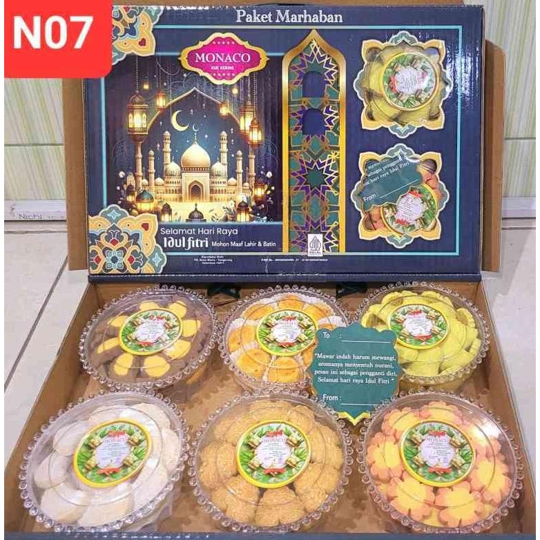 

Kue Kering Lebaran Monaco Barokah Halal / Hampers Kue Lebaran Paket 6 Toples Murah Enak