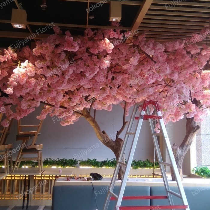 Pohon Plastik Sakura Besar Jenis Daun Sakura Meihua Blossol Peach