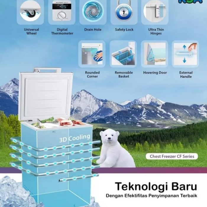 EST FREEZER 199L RSA CF210 COOLER BOX 199L CF 210 RSA CF210 FREEZER