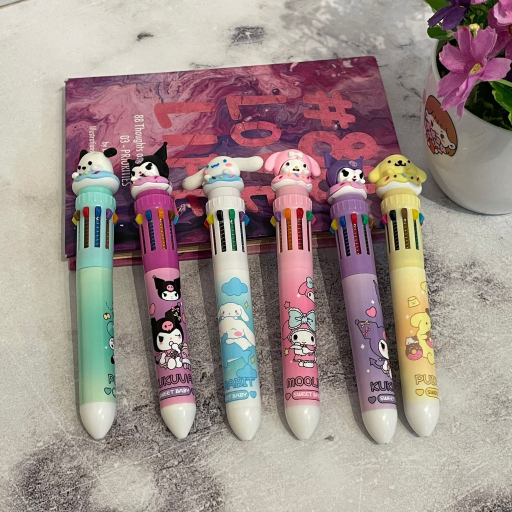 

Promo Pulpen Cetek 10 Warna Sanrio Tinta Gel Hitam 0.5 Mm - Motif Kartun - Bolpoint Unik Aesthetic