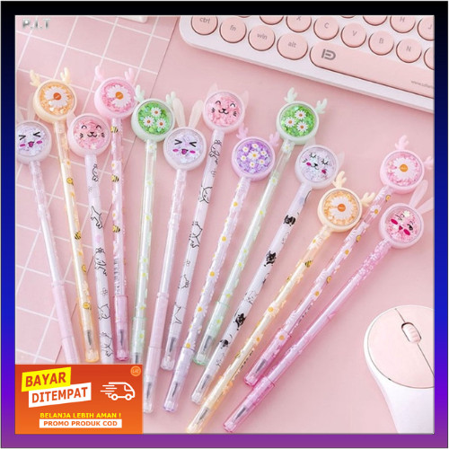 

Promo Pena Karakter Payet Gliter Bunny Lucu Black Ink Gel Pulpen Murah Gel Bolpen Gel Pastel Alat