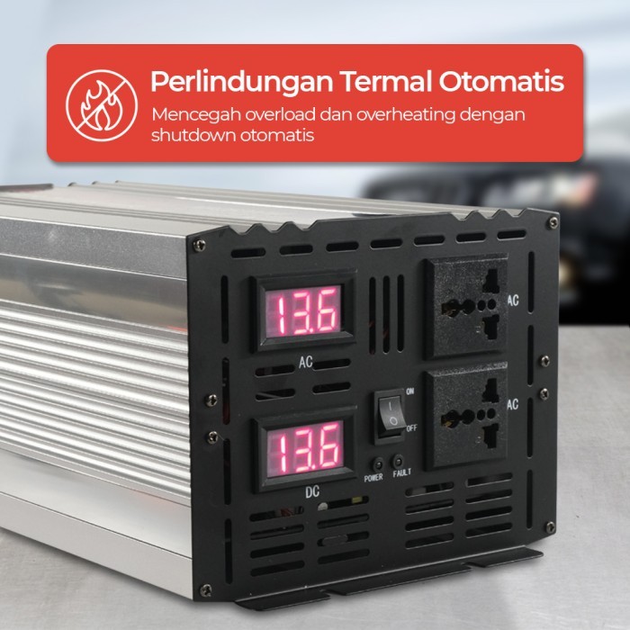 Inverter Pure Sine Wave DC 12V / 24V 6000W Shunyima 6000 Watt