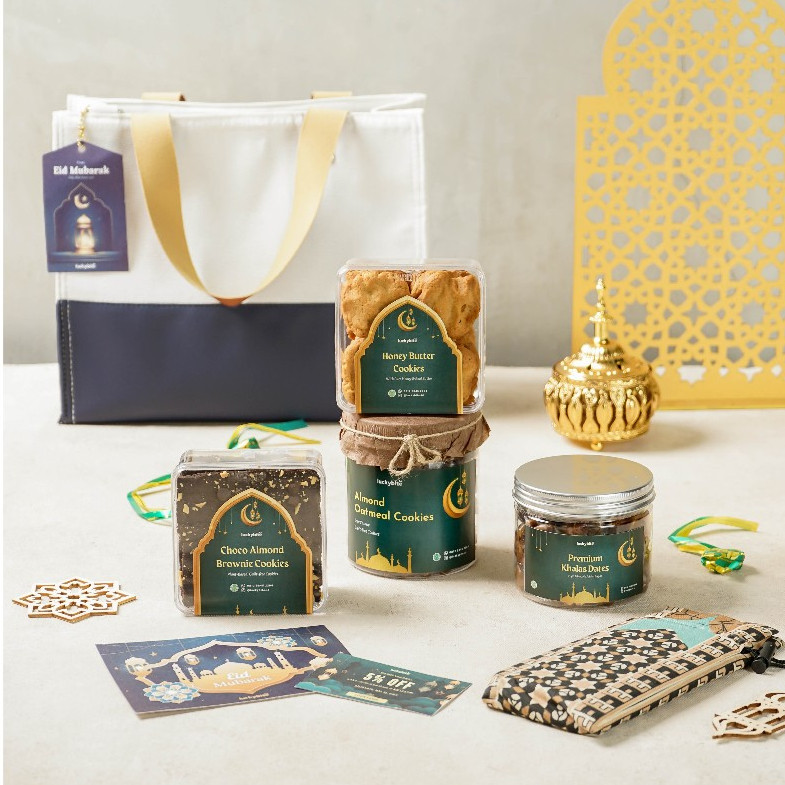 

CUCI GUDANG Hampers Lebaran Idul Fitri / Parcel Lebaran - PREMIUM CANVAS BAG - SET AFIYA - LUCKYBITE