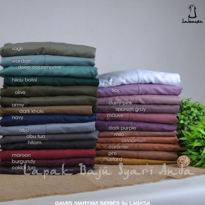 Gamis Toyobo Polos Basic Maryam Series