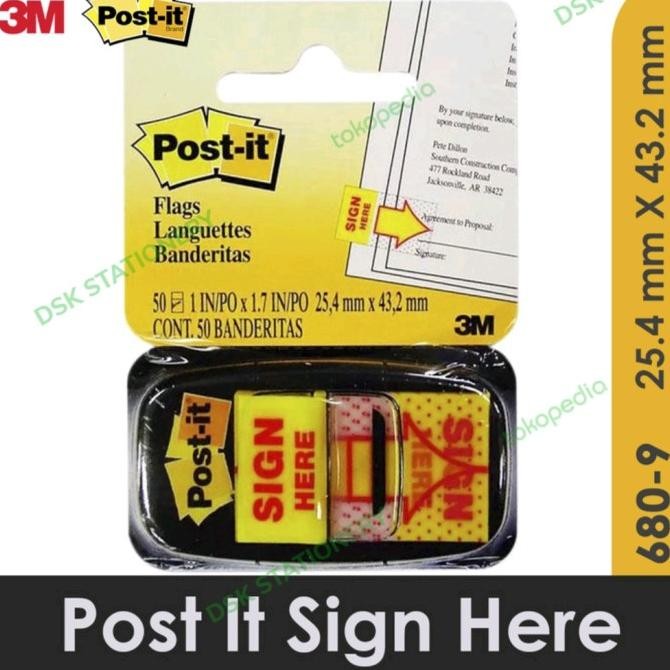 

Ready post it signhere 3m