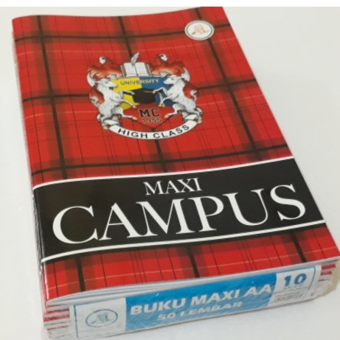 

TERLENGKAP BUKU TULIS MAXI CAMPUS AA 50 LEMBAR 1PAK (10BUKU) KODE 1461