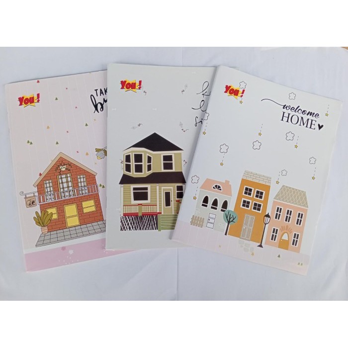 

KOMPLIT 1 PACK / 10 PCS BUKU TULIS MURAH YOU BY KIKY ISI 58 LEMBAR KODE 82