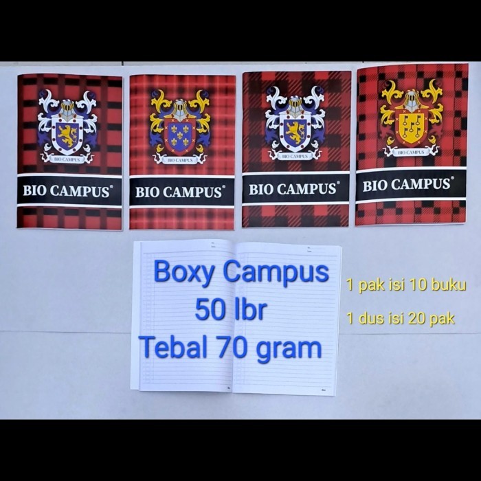 

STOK TERBATAS BUKU TULIS CAMPUS BIO 50 LEMBAR 1PAK ISI 10BUKU KODE 166