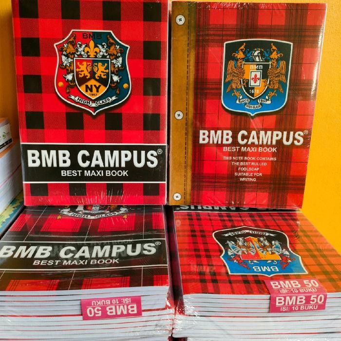 

BERMUTU BUKU TULIS CAMPUS BMB ISI 36 LEMBAR - 1 PACK ISI 10 BUKU PAPER STATIONERY KODE 1218