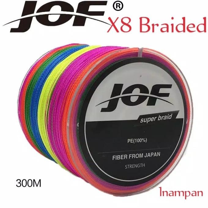 BEBAS ONGKIR - JOF X8 Senar Pancing PE Big Game 300 Meter Super Power PE Braided