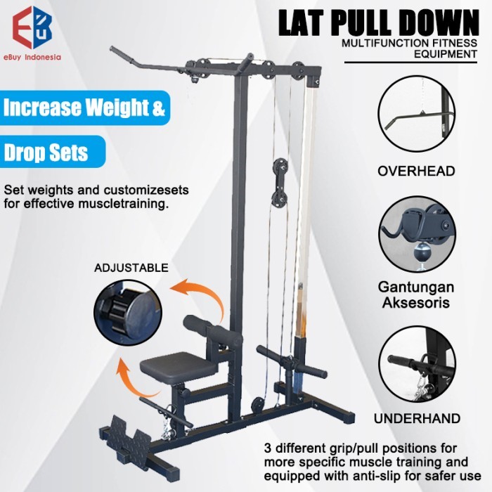 Lat Pull Down Crossover Rowing Alat Fitness Multifungsi Alat Fitness Lat Pull Down Best Quality