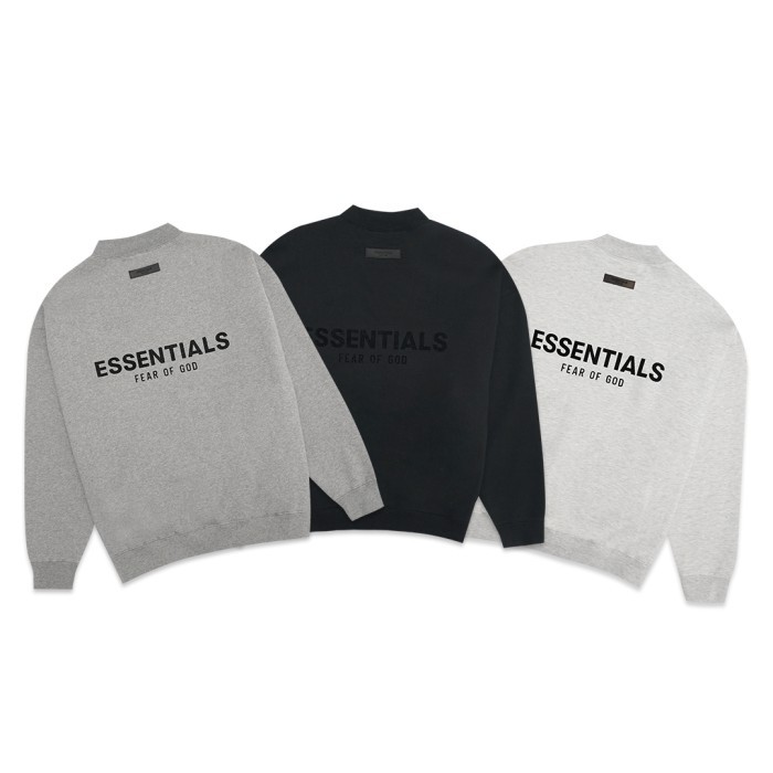 FOG Essentials Back Velvet Text Sweatshirt