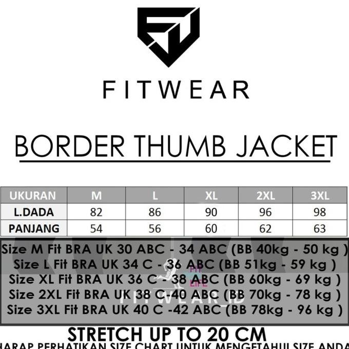 Grosir Jaket Olahraga Fitwear (Running, Sepeda , Gym ) Beth Thumb [D.Grey