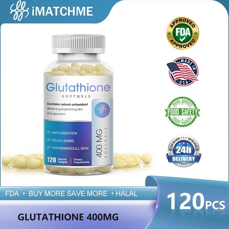 IMATCHME L-Glutathione 400mg Suplemen 120PCS