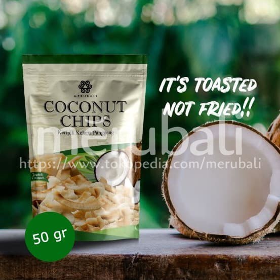 

KOMPLIT Merubali Coconut Chips 50gr - Keripik Kelapa Panggang