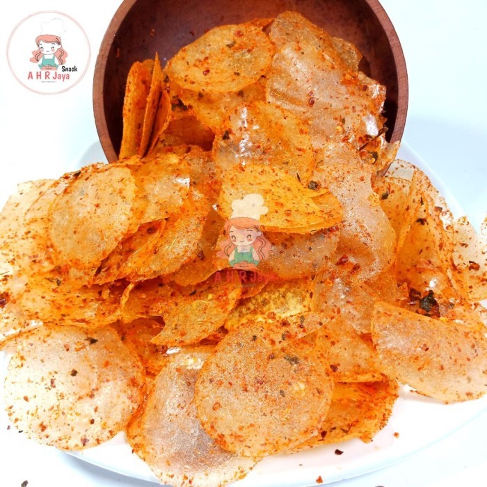 

TERPERCAYA TERLARIS KERIPIK KACA PEDAS DAUN JERUK ISI 250GR