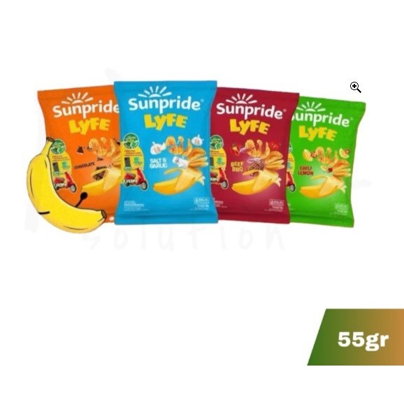 

TERLENGKAP Sunpride Lyfe Keripik Pisang Rasa Chocolate / Chilli Lemon / Salt Garlic / Beef BBQ