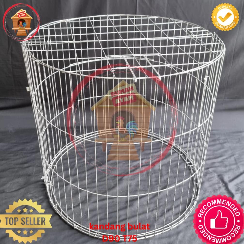 COD Kandang Ayam / Kurungan Ayam Bahan Galvanis Bentuk BULAT / BUNDAR er-56
