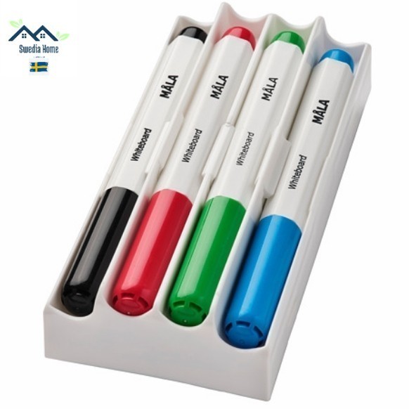 

IF 1Set 4Pcs Spidol Warna Untuk Papan Tulis Anak DenganWadah Penghapus