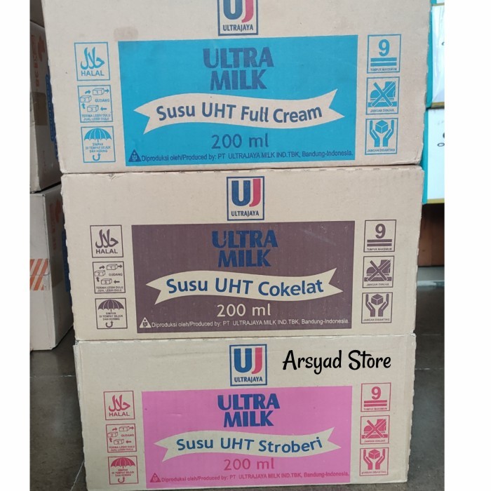 

Ultra Susu Uht Dus 200 Ml : Coklat, Stroberi, Full Cream Terlaris