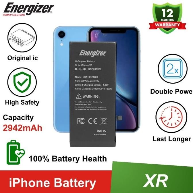 Energizer - Batre Baterai Battery iPhone X / XR / XS / XS Max Original Terlaris