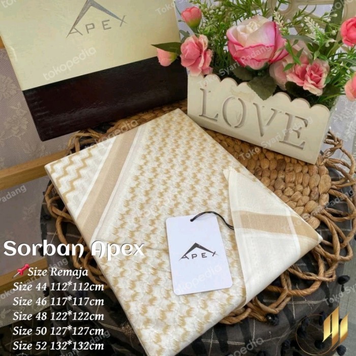 Best Quality Sorban Imamah Anak Laki Premium Bagus Remaja Lelaki Cream Putih Saudi