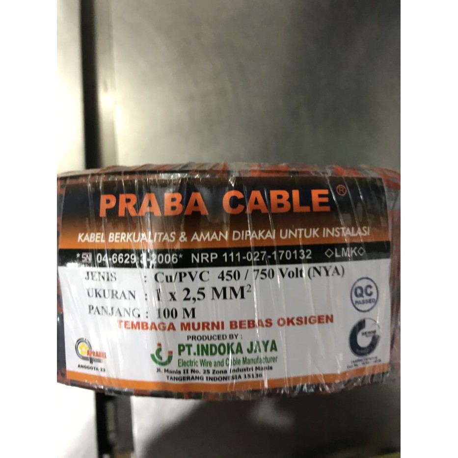 HARGA DISC - Kabel nya 2.5 ml 100 meter praba