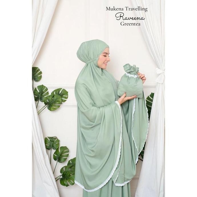 Spesial Mukena Traveling Renda Kecil Katun Mikro Ravenna Mukena Dewasa Motif Terlaris