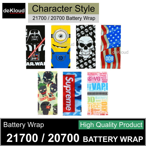 EKSLUSIF 21700 20700 CHARACTER STYLE BATTERY WRAP BATERAI BATRE BATERE ODB KODE 116