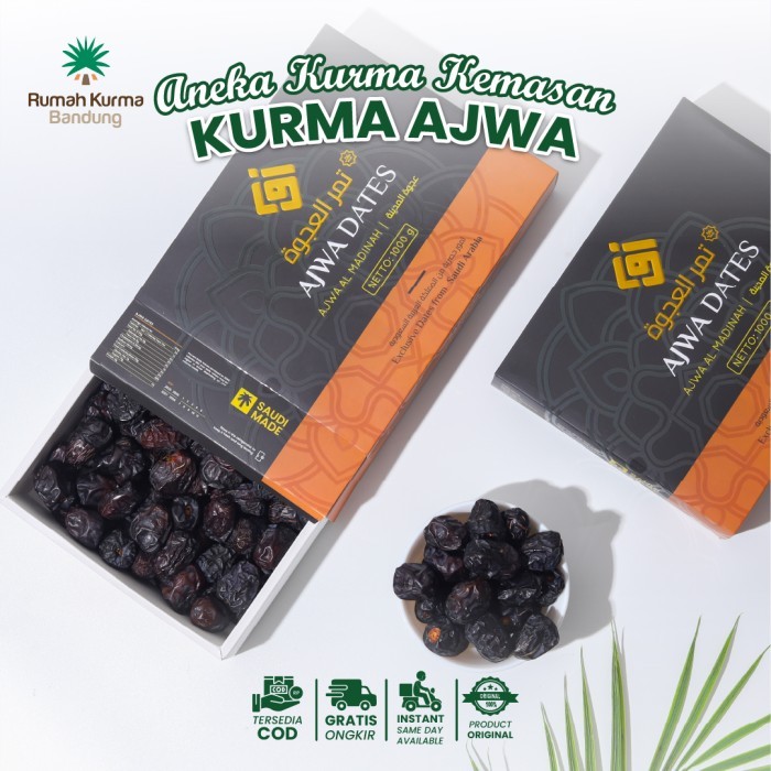 

Awaly Kurma Ajwa 1 Kg Premium Original Madinah Korma Nabi High Quality