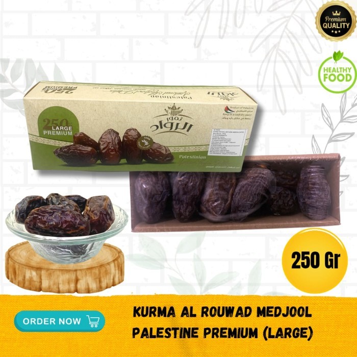 

Kurma Medjol Premium Al Rouwad 500 Gr Lembut Besar