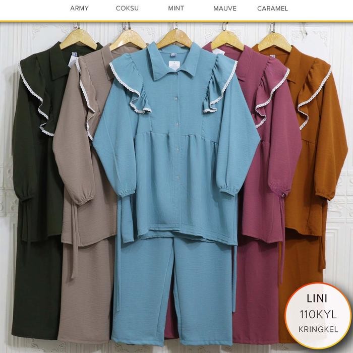 ONE SET TUNIK BUSUI KRINGKEL AIRFLOW VARASI RENDA LINI 16/4