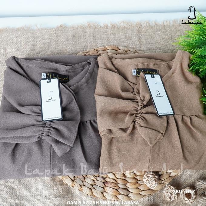 Gamis Wanita Polos Ity Crepe Azizah Series - Labasa Ori | Gamis Dewasa Terlaris