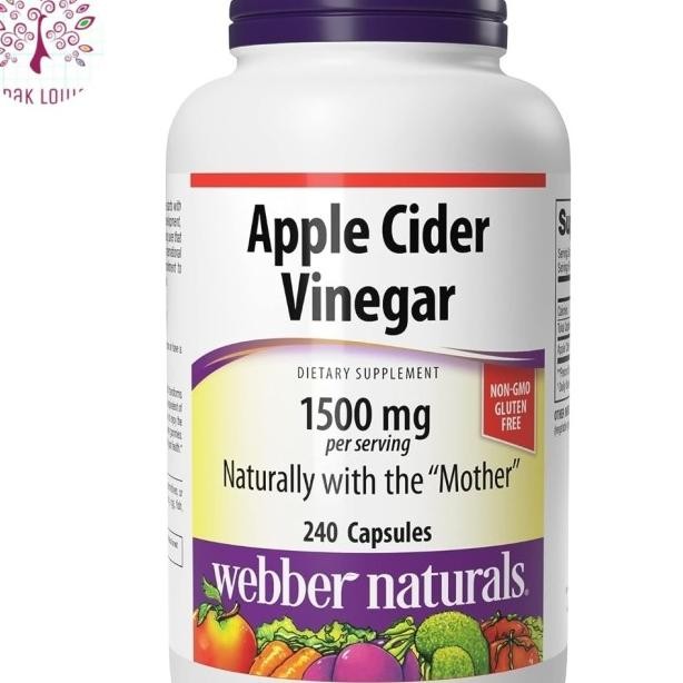 

Webber Natural Cider Vinegar Pill 1 Mg No Gmo 80 Day Upply