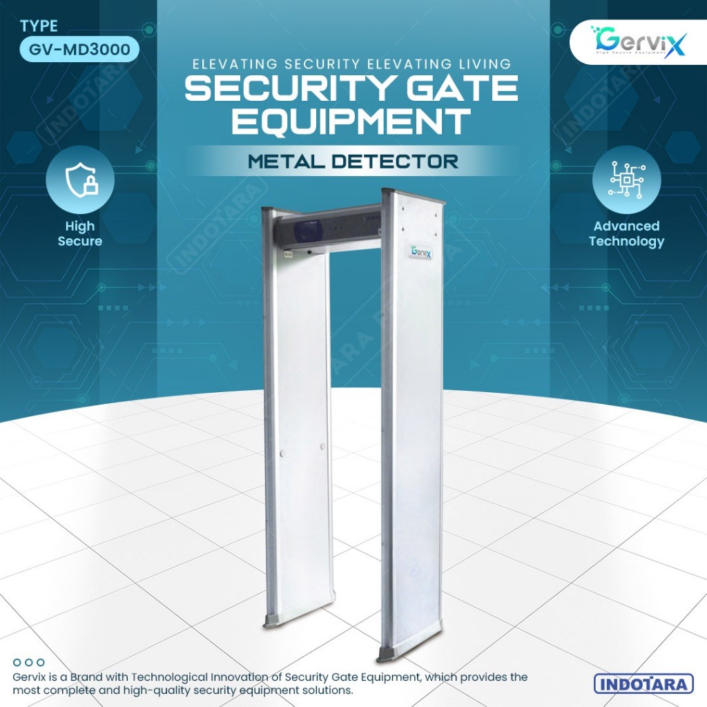 Metal Detector Gervix Walk Through Tipe GV-MD2000A Dan GV-MD3000