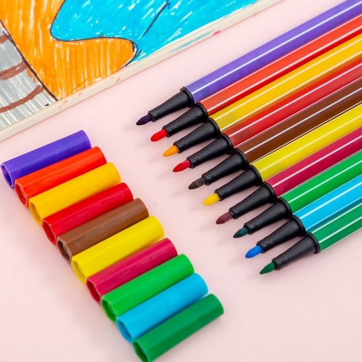 

Flase Sale Moka 12Pcs / 24Pcs Spidol Lukis Anak-Anak / Spidol Mewarnai / Spidol Warna Warni Mkp81