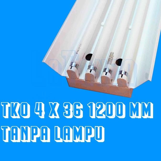 Promo Kap Lampu Tko Led 4X36 120Cm Kap Tko Tl 4X16 Philips Tanpa Lampu
