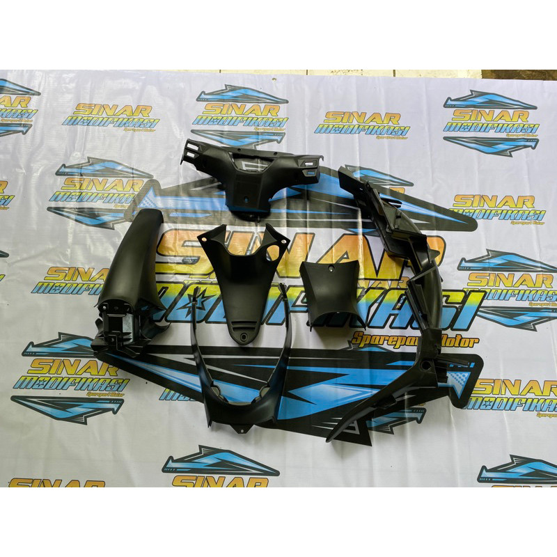fullset cover body supra x 125 karburator / supra x 125 batman hitam putih hijau