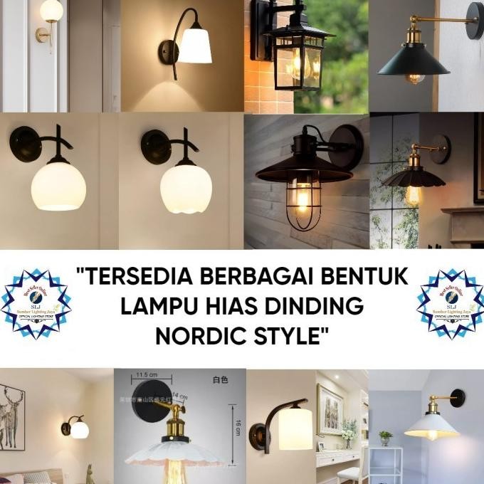 LAMPU HIAS DINDING NORDIC STYLE / LAMPU DINDING / LAMPU INDOOR