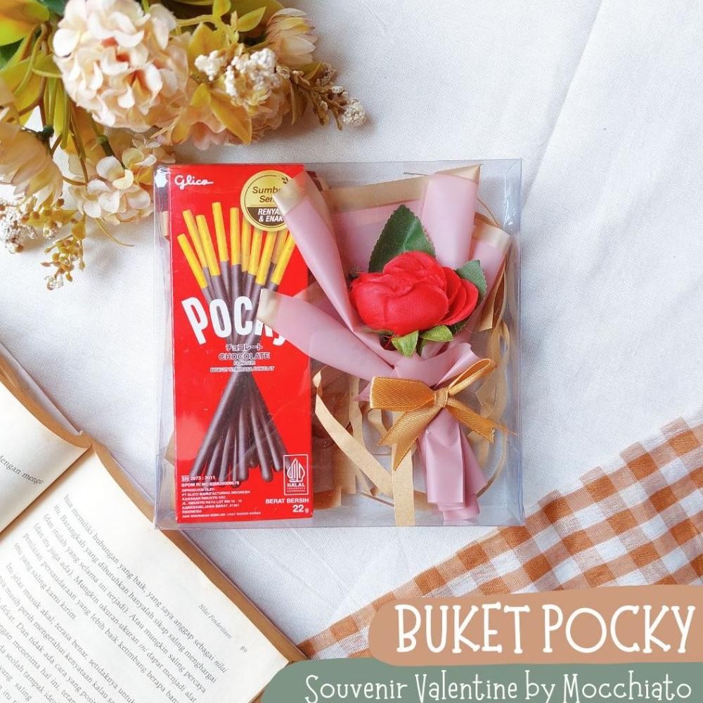 

SPECIAL Kado Valentine Pocky Buket Gift Box Hampers Bouquet Ulang Tahun Wisuda Souvenir by Mocchiato ru-8