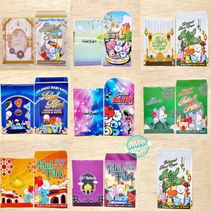 

New! AMPAU ATAU AMPLOP LEBARAN IDUL FITRI KARAKTER KTB ISI 100 KTA Idul Fitri