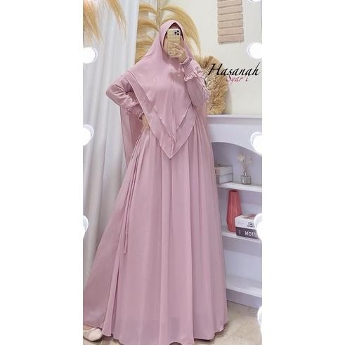 SALE Gamis syari hasanah gamis jumbo & standar bahan premium gamis umroh qw-45