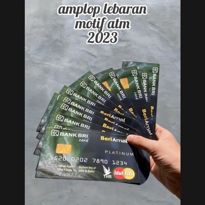 

PROMO NEW AMPLOP Lebaran 100 Lembar Kartu ATM Bank Mandiri Bca Bri BTN Amplop Lebaran Angpau er-23