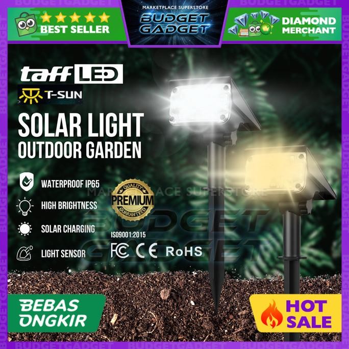 Taffware T-SUN Lampu Sorot Taman Solar Panel Outdoor Waterproof 20 LED