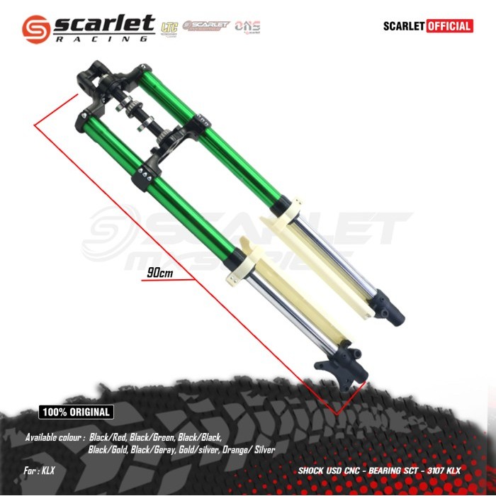Scarlet Racing Shock Skok Depan Usd Cnc Plus Bearing Klx 3107