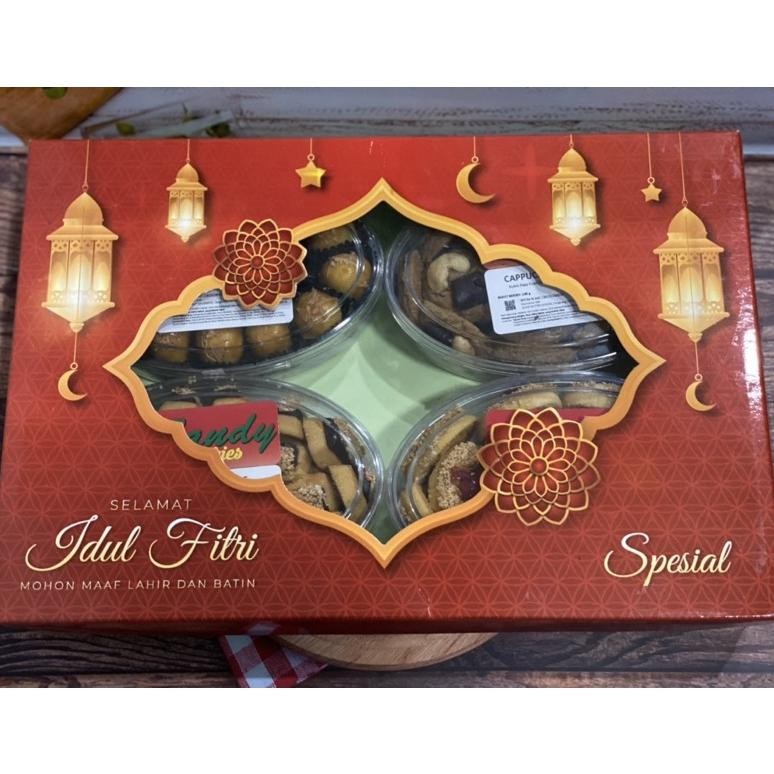 

PAKET LEBARAN SANDY COOKIES SPESIAL ISI 4 TOPLES OVAL