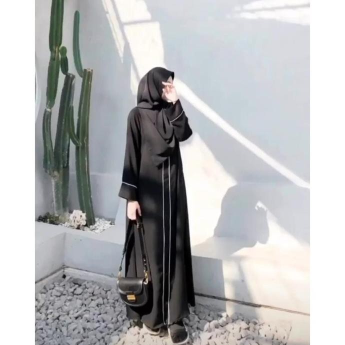 Terlaris, Abaya Arab Hitam Terbaru Setelan Baju Busana Wanita Muslim Syari 2023